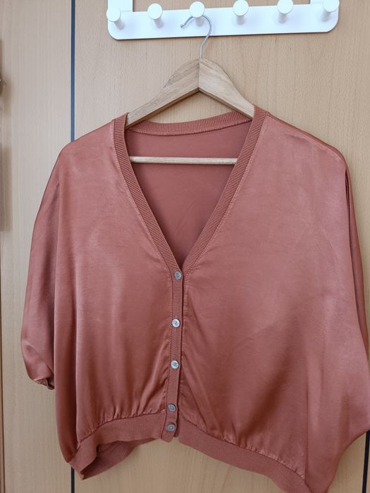 Cardigan rosa claro