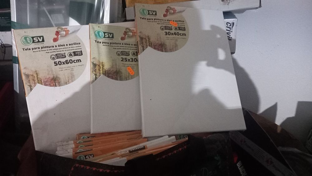 18 Telas de Pintura embaladas