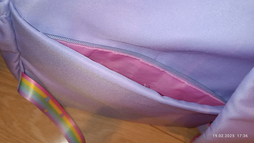 Duży plecak dla dziewczynki fioletowy