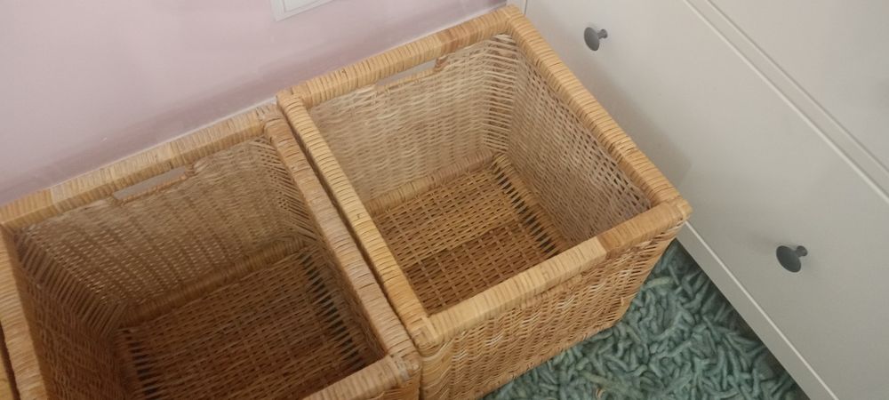 Kosze kosz Ikea branas ikea kallax pojemnik rattanowy do regału pudełk