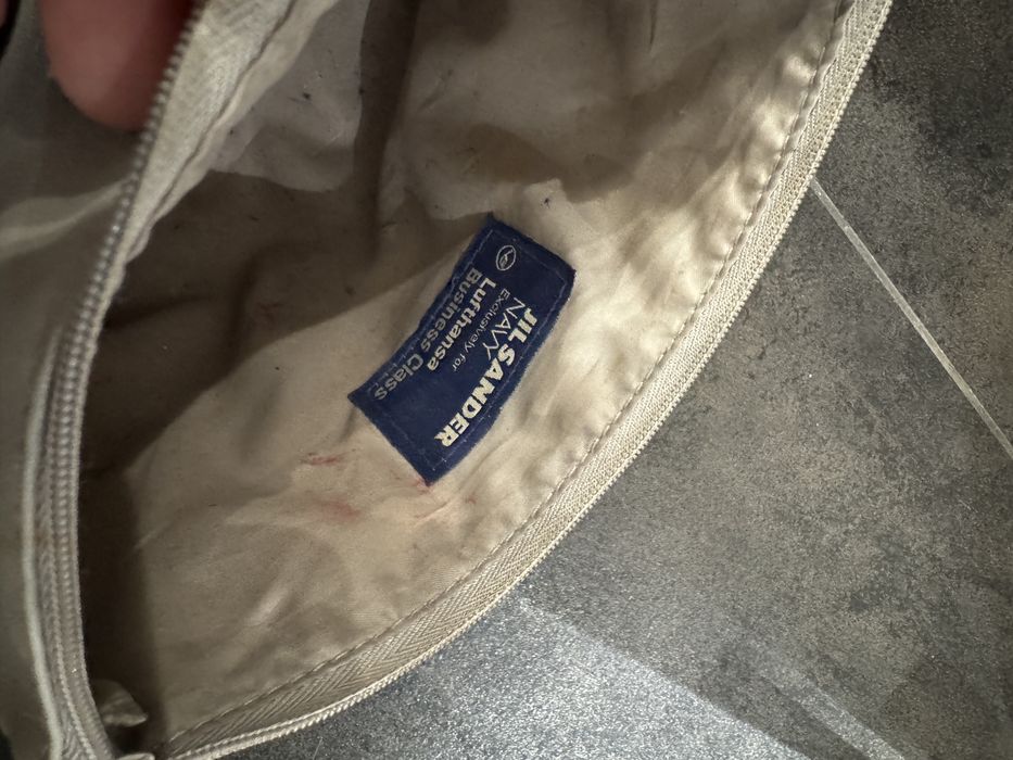 Kosmetyczka Jill Sander szara niebieska