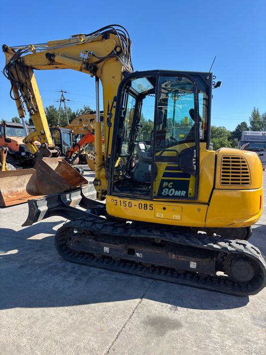 Minikoparka Komatsu PC80MR-5 z 2019r. ramię 3xłamane klima 8090kg