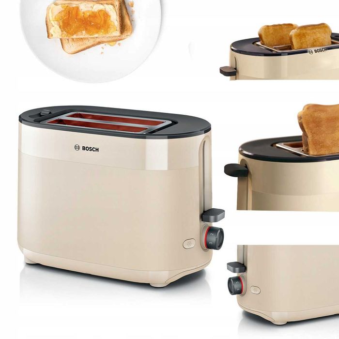 Toster Bosch TAT 2M127 beżowy/brązowy 950 W / Częstochowa