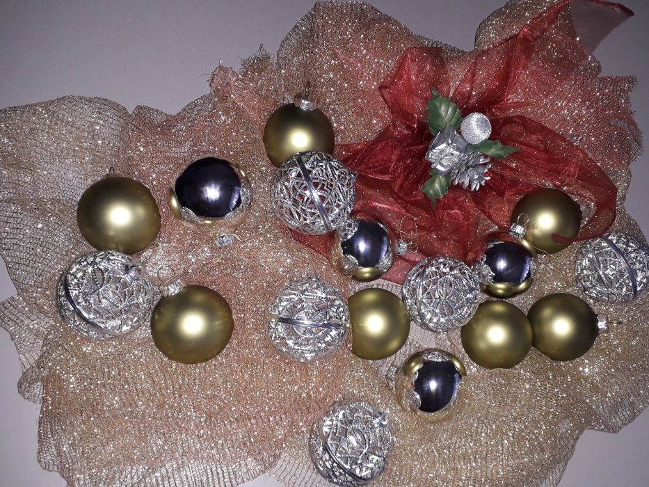 Bombki szklane 17szt