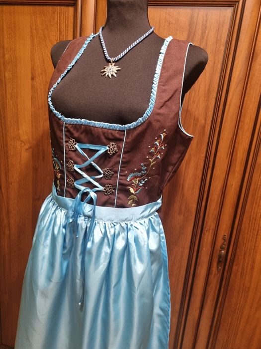 Strój ludowy sukienka Fuchs M Bawaria kostium przebranie