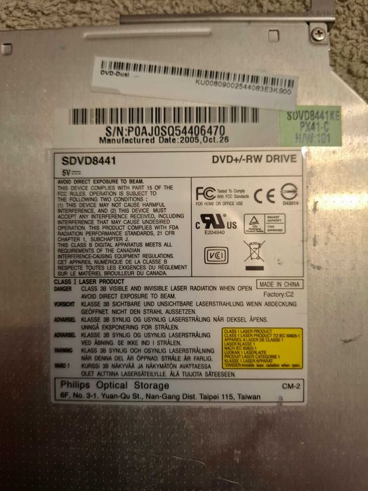 Leitores para portatil dvdrw vários