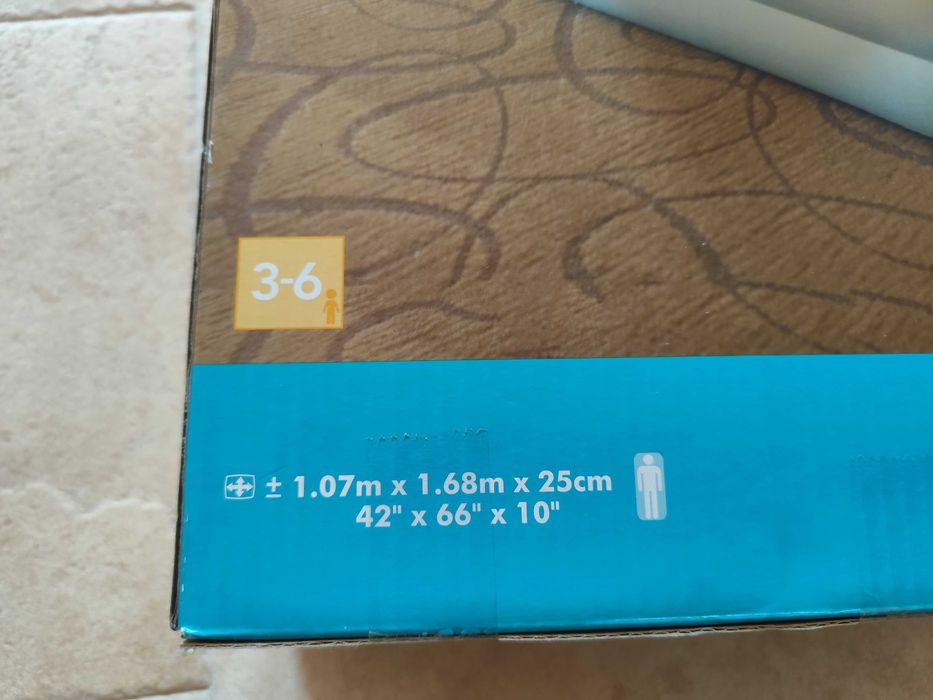 Colchão insuflável novo para criança de 3-6 anos