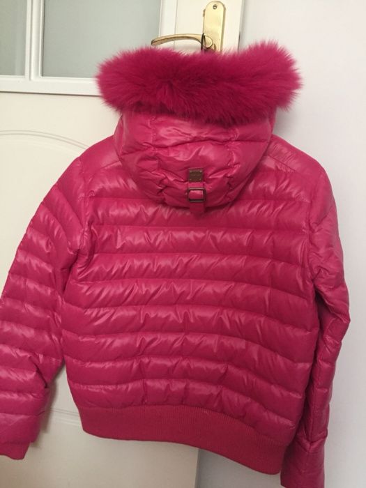 HETREGO pikowana kurtka z futrem, rozm. L