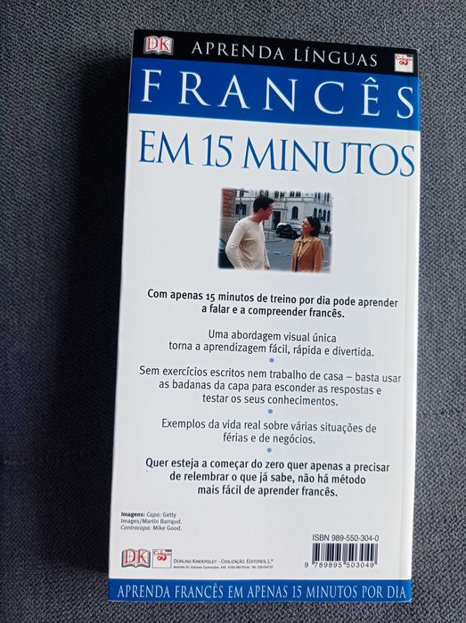 Livro "Francês em 15 minutos"