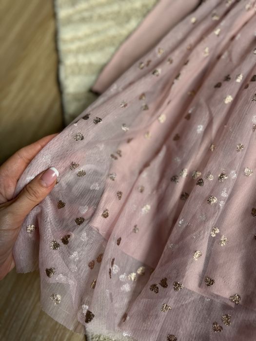 Сукня пишна нарядна Next Zara h&m. Плаття рубчик фатін. Платье нарядное фатин осень