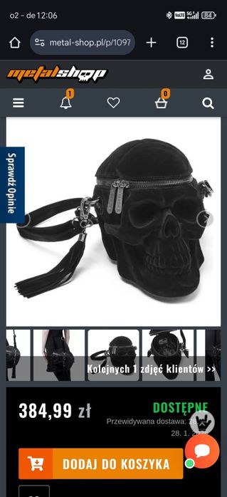 Torebka KILLSTAR goth czaszka