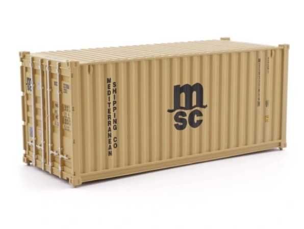Kontener morski 20ft - MSC - H0 1:87
