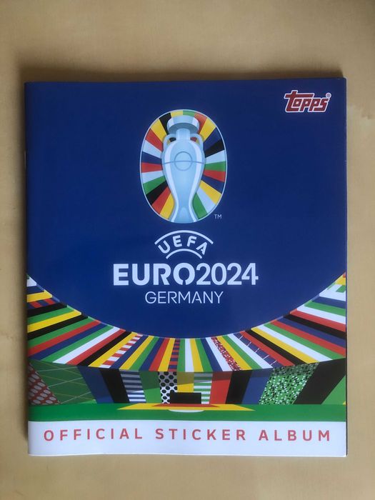 Caderneta Euro'2024 futebol (vazia), com 2 cromos por colar