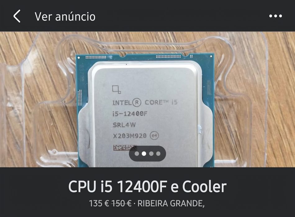 CPU i5 12400F + Cooler
