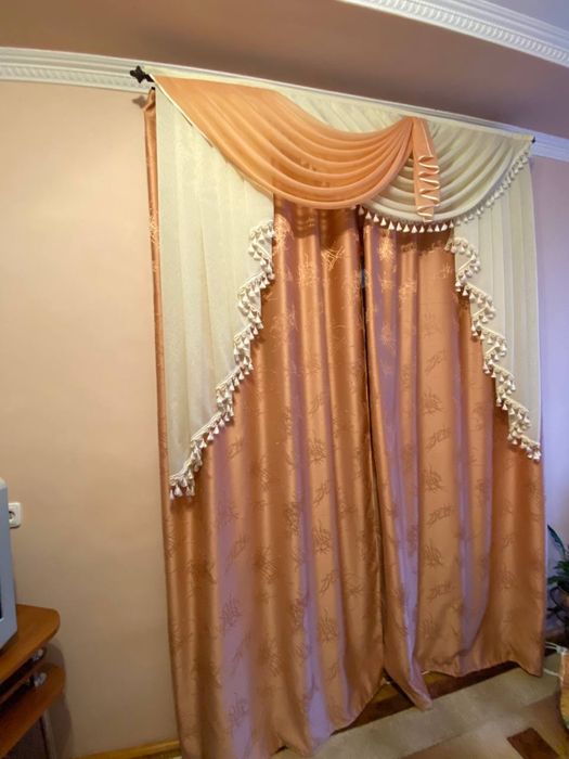 Штори 6шт без лабрикен