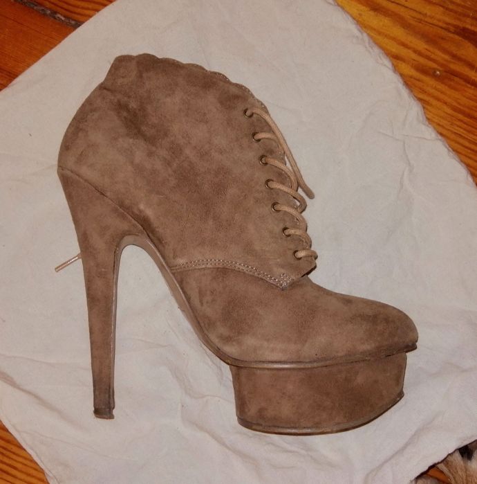 Botki szpilki platforma topshop 38