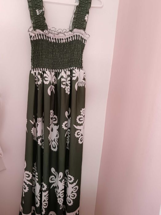 Vestido verde seco S a XL