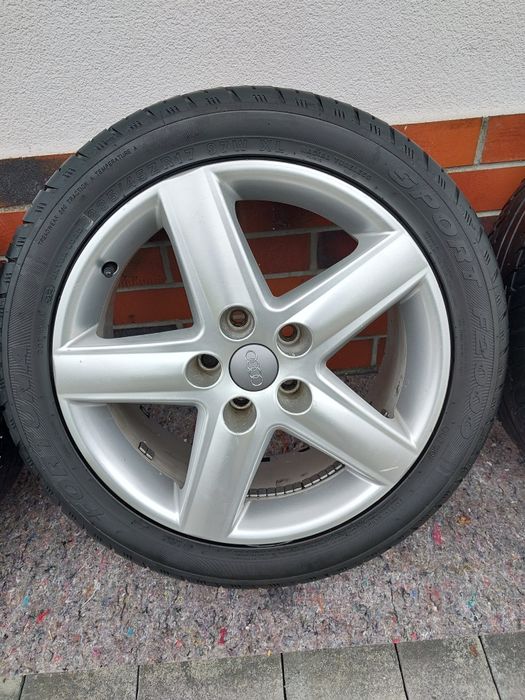 Felgi 17 AUDI 5x112 et45 7,5x17 opony letnie 235/45 r17 ładny stan