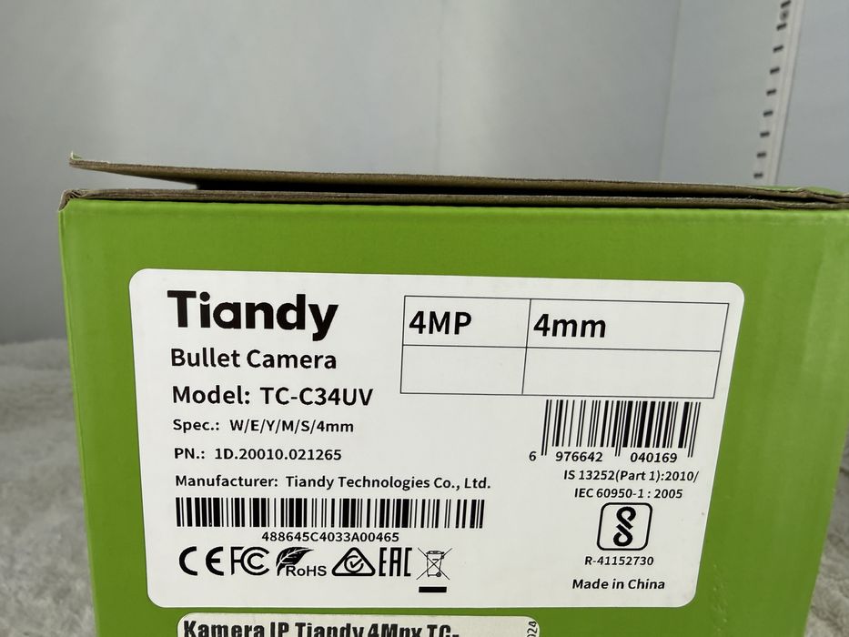 Kamera Tiandy 4Mpx TCC34UV Polar Day SMD 4mm Poe Mikrofon