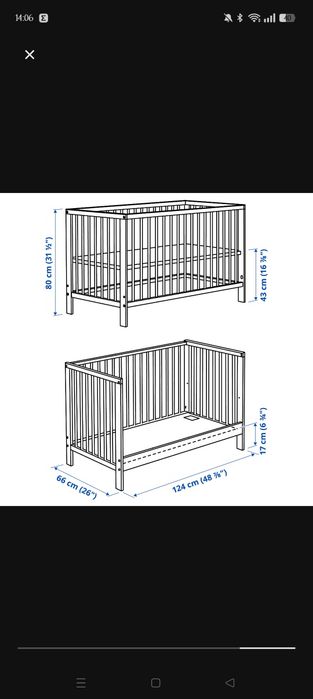 Berço branco GULLIVER IKEA