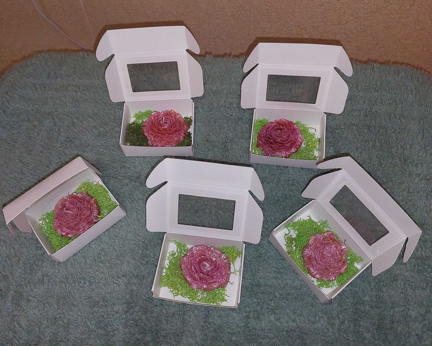 Свічки ручної роботи троянди