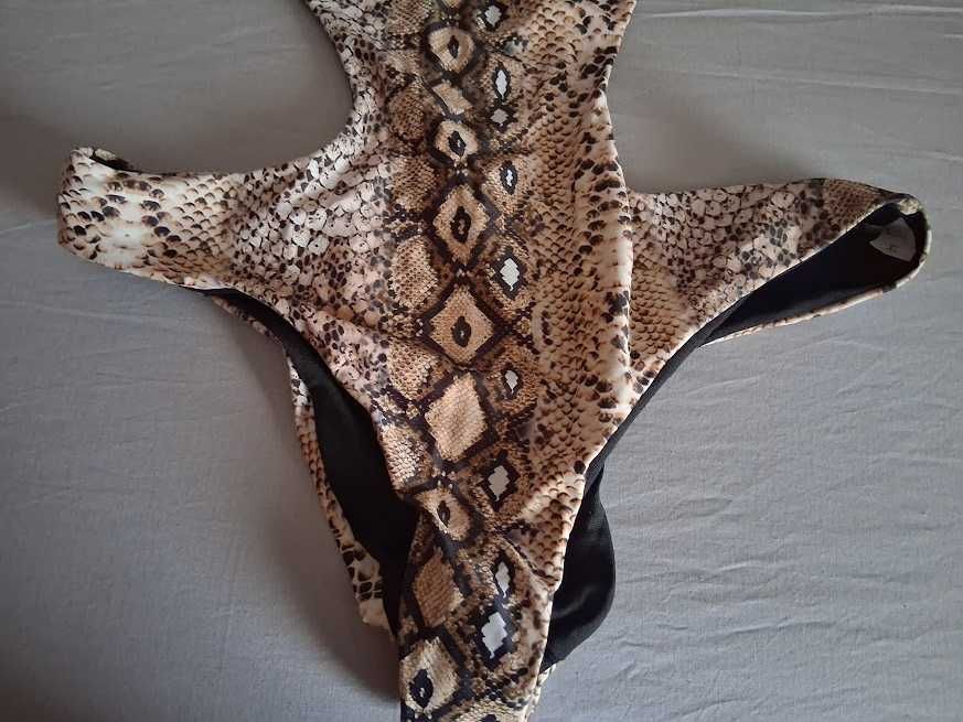 Fato de Banho Feminino Trikini Padrão Cobra