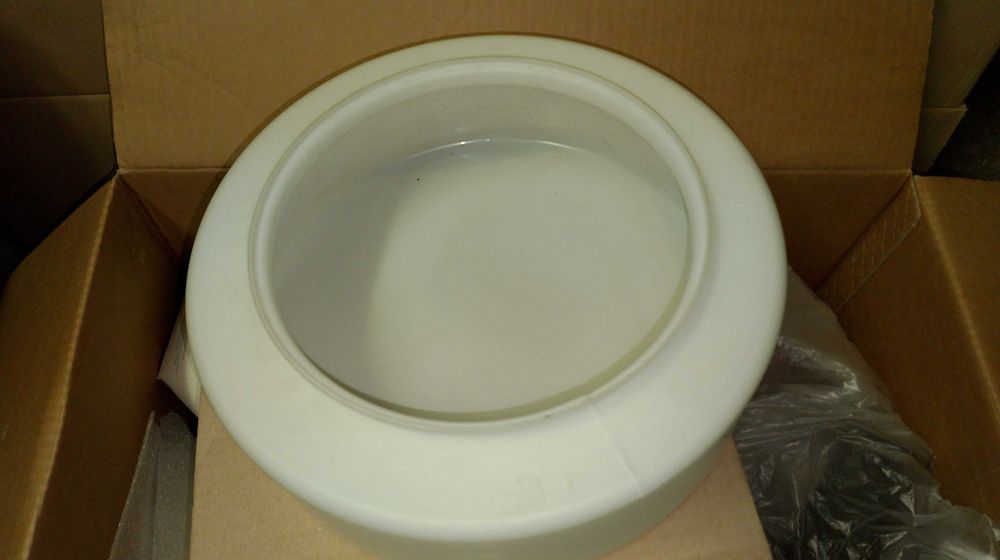 Большой плафон белый матовый