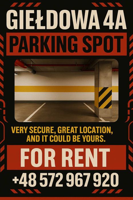 Miejsce parkingowe do wynajęcia – Giełdowa 4A, Warszawa