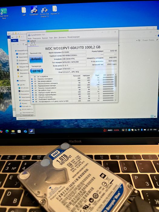 Проверены Б/У Новые HDD SSD 2.5 3.5 SATA USB M2 WD Samsung HGST Hitach