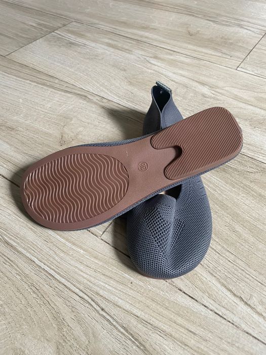 Letnie nowe baleriny szare rozm. 36