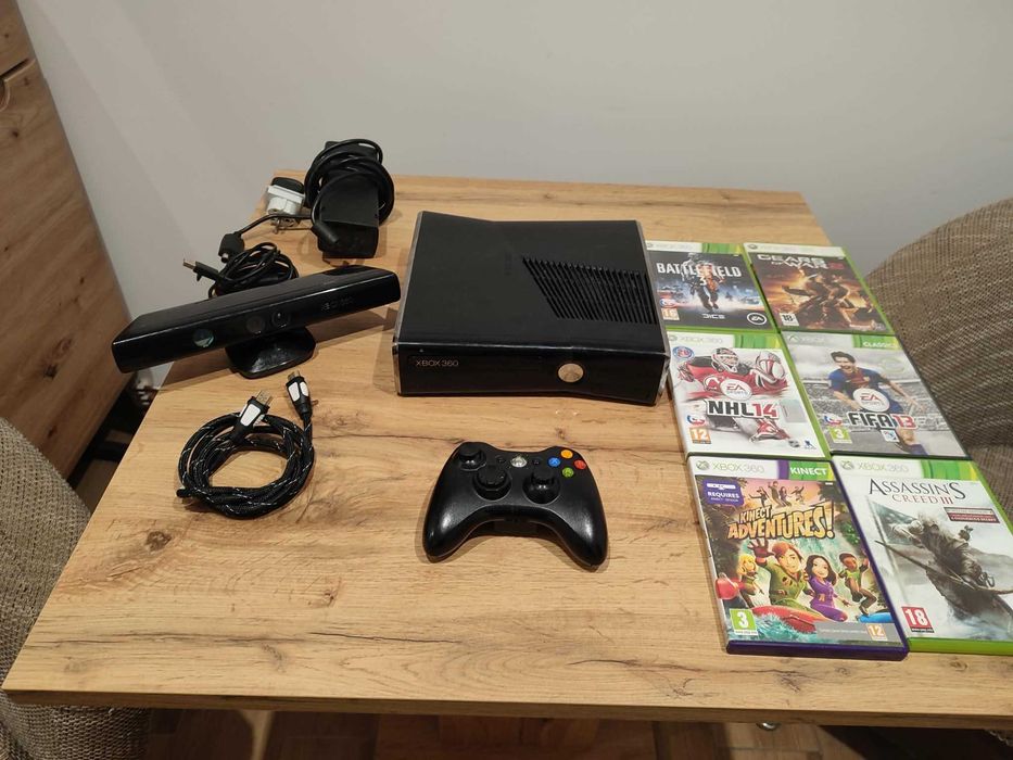 Okazja!!! Xbox 360 250GB+ kinect+ pad i gry! Super Zabawa! Polecam!