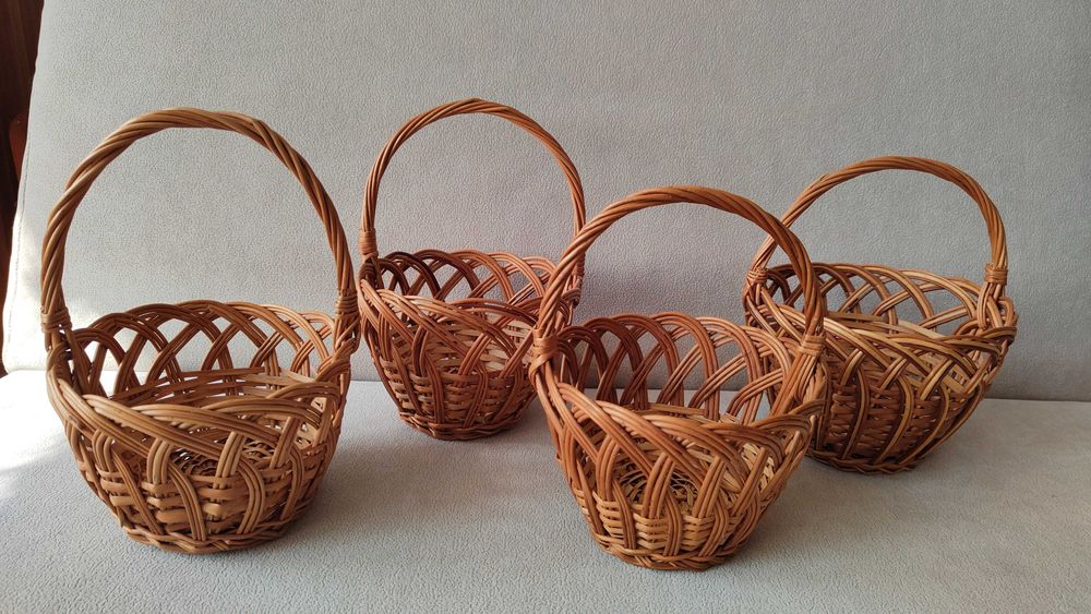 koszyki koszyczki wiklinowe 4 szt.