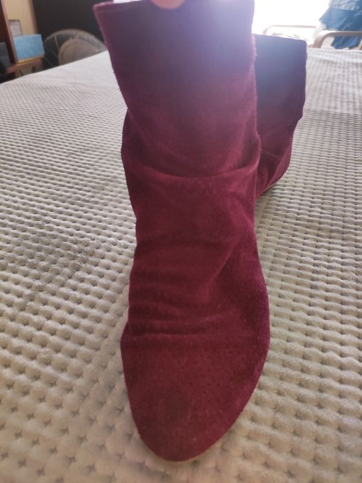 Botins Slouchy Camurça