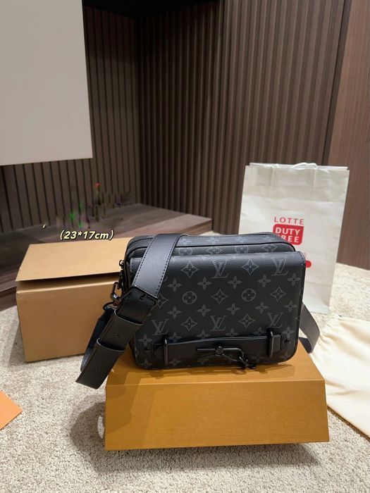 Louis Vuitton Steamer сумка мужская черная monogram барсетка
