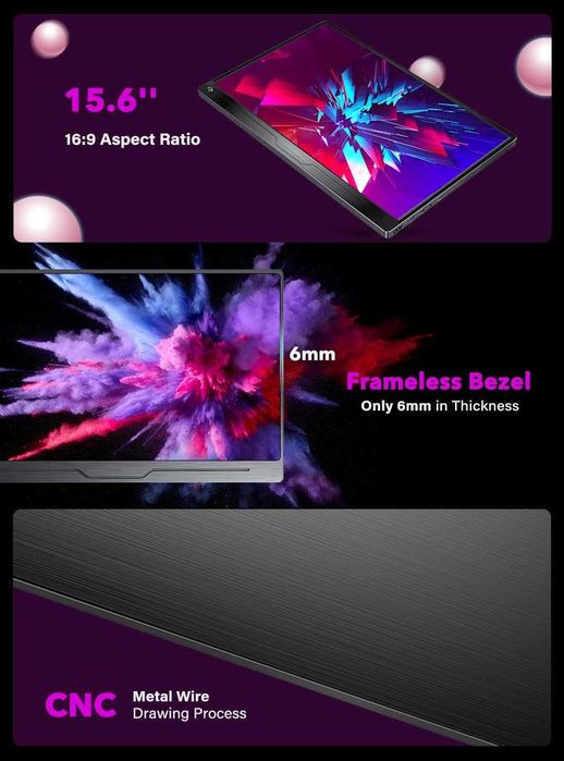 Monitor Portátil UPERFECT 4K 15.6" - Ecrã UHD IPS