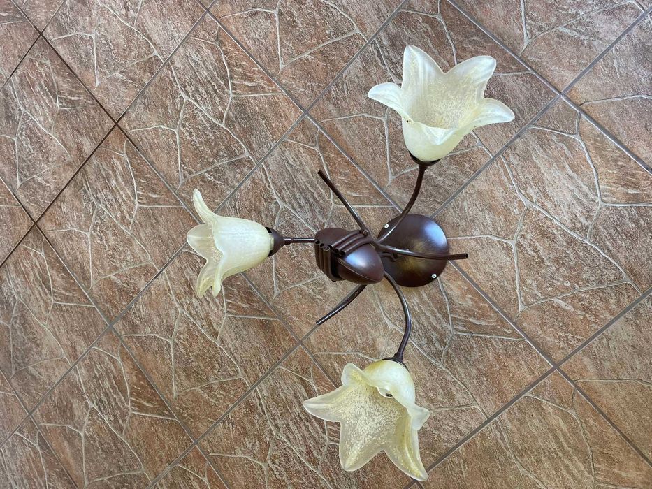 Żyrandol 3 kloszowy. Okazja