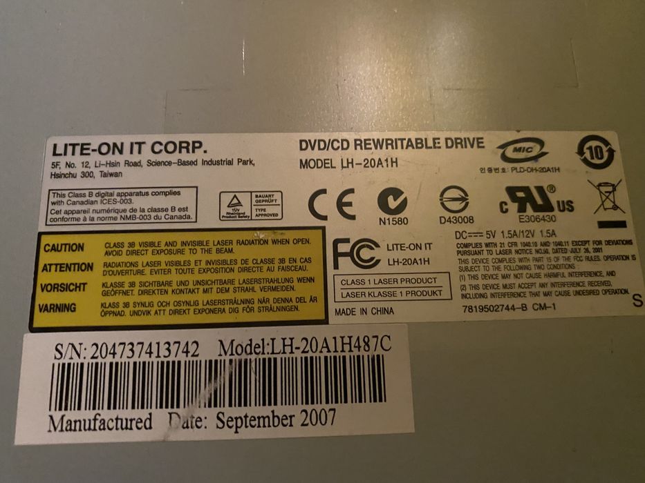 Nagrywarka dvd cd sprawna