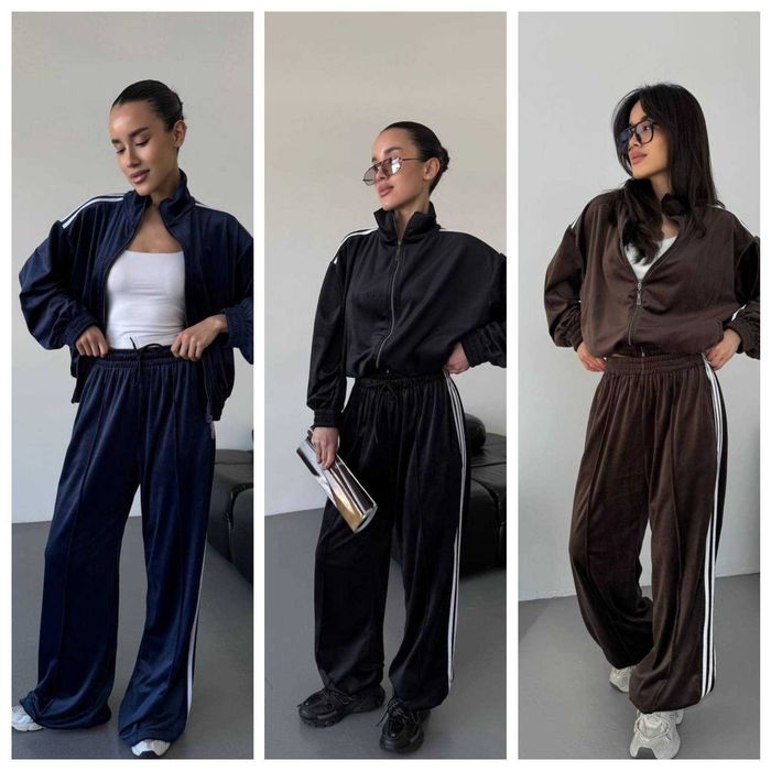 Жіночий спортивний велюровий костюм/Женский спортивный велюровый костюм мод 1205