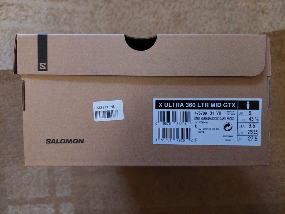 Чоловічі демісезонні черевики з Gore-Tex Salomon X Ultra 360 Ltr Mid G