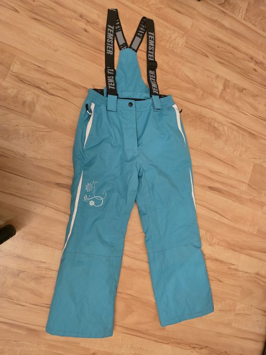 Spodnie narciarskie Temster 140 - 146 turkusowe