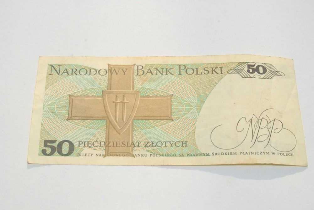 Stary banknot 50 złotych Świerczewski 1988 antyk