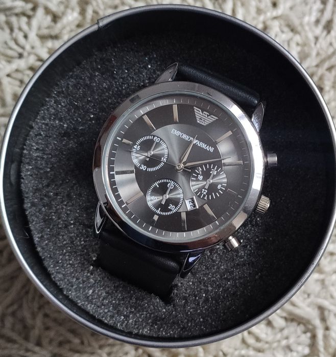 Zegarek Armani pasek skórzany