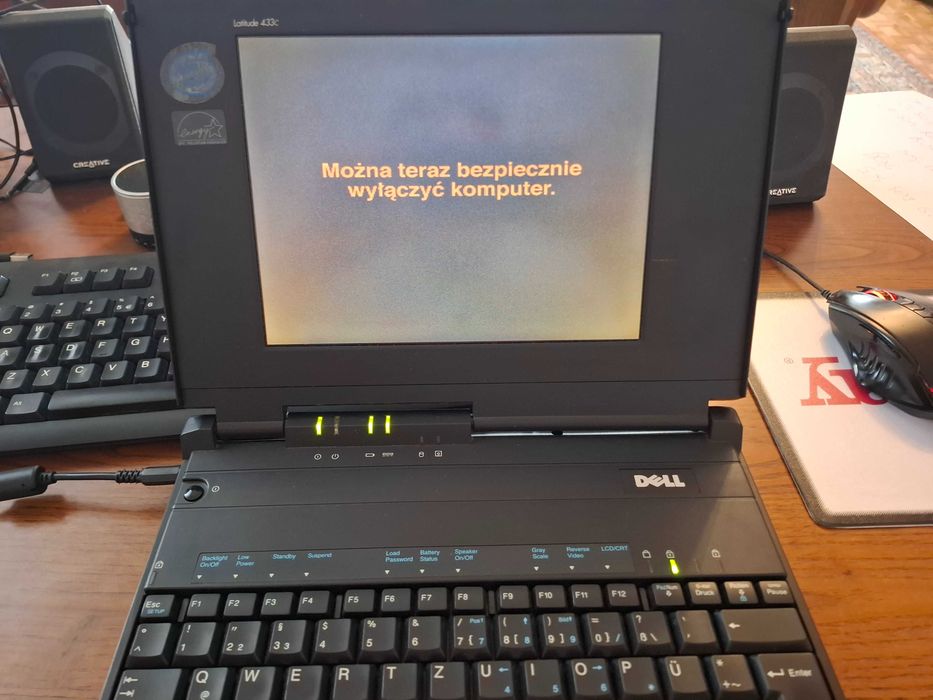 Dell Latitude 433C 486SX-25MHz RETRO Perełka kolekcjonerski stan BDB