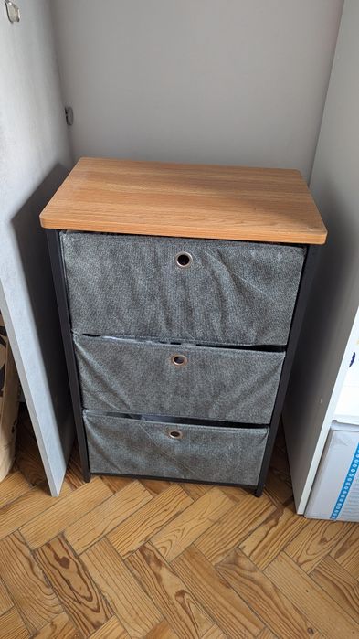 Comoda/Bloco/Mesa de Cabeceira com 3 Gavetas 71x45x30