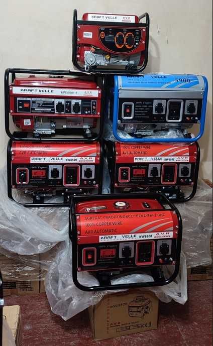 KRAFTDELE KW6500 генератор бензиновый газовый Инвертор 4800wat Польша