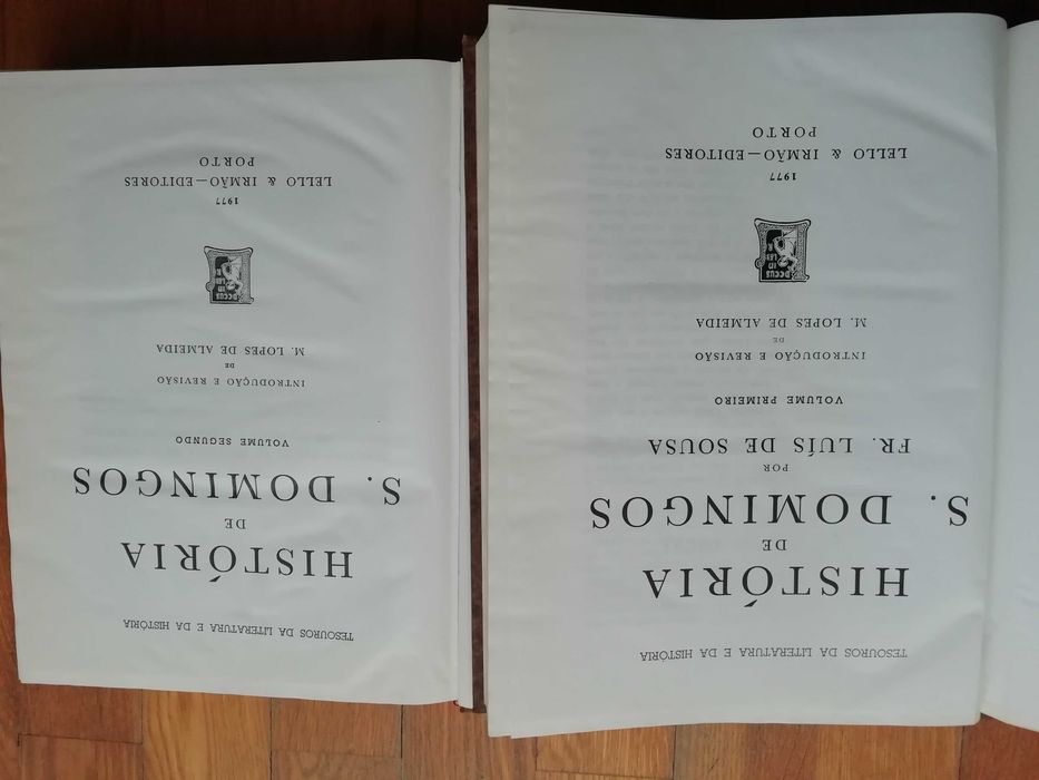 História de S. Domingos - Frei Luís de Sousa (2 VOLUMES)