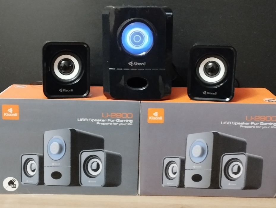 Комп'ютерна акустика, колонки 2.0 Kisonli U-2900/23430 Black