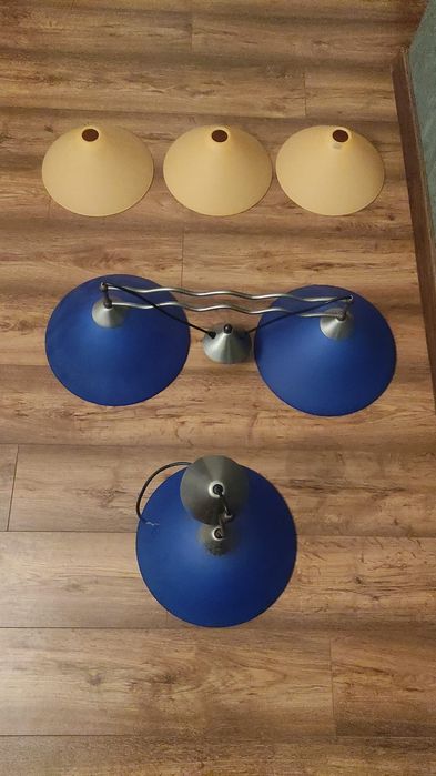 Lampy sufitowe plus dodatkowe  klosze gratis