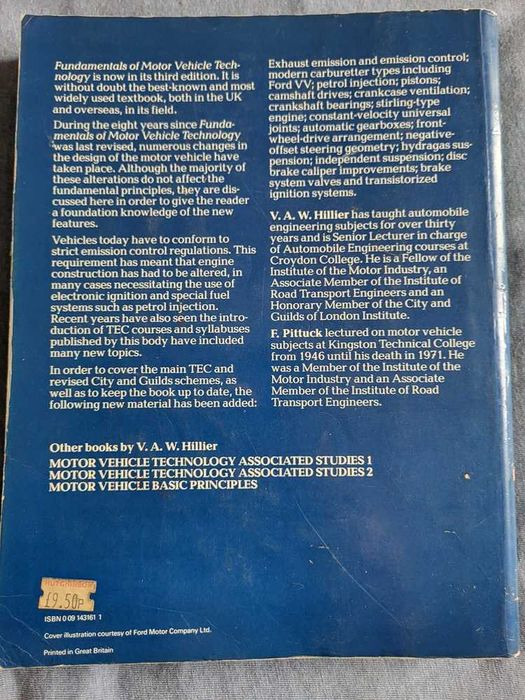 Fundamentals of Motor Vehicle Technology