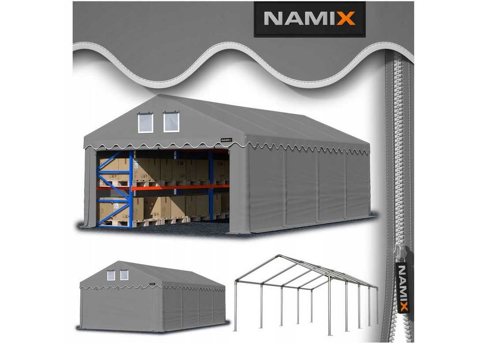 *** PROMOCJA *** Namiot COMFORT 4x8 magazyn handlowy garaż PVC 560g/m2